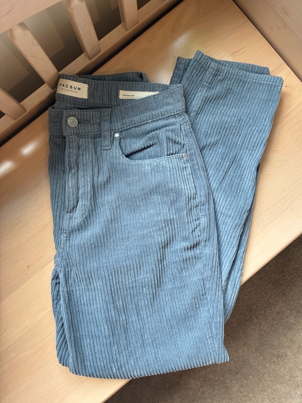 PacSun Dusty Blue Corduroy Pants